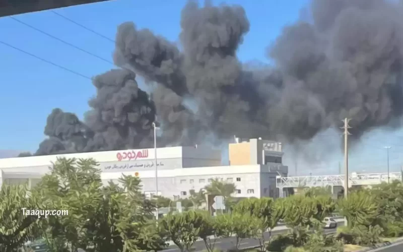حريق ضخم في شركة “بهنوش” الإيرانية للمواد الغذائية