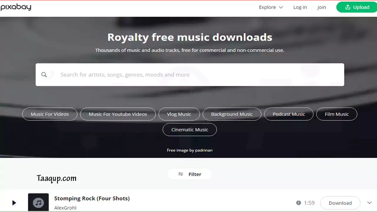 نقدم لكم فائمة مواقع لـ تحميل موسيقى بدون حقوق ملكية، حيث ستتمكن من خلالها تحميل موسيقى لليوتيوب بدون اي حقوق طبع ونشر أغاني mp3 مجاناً Free and Copyright-Free Music for YouTube.