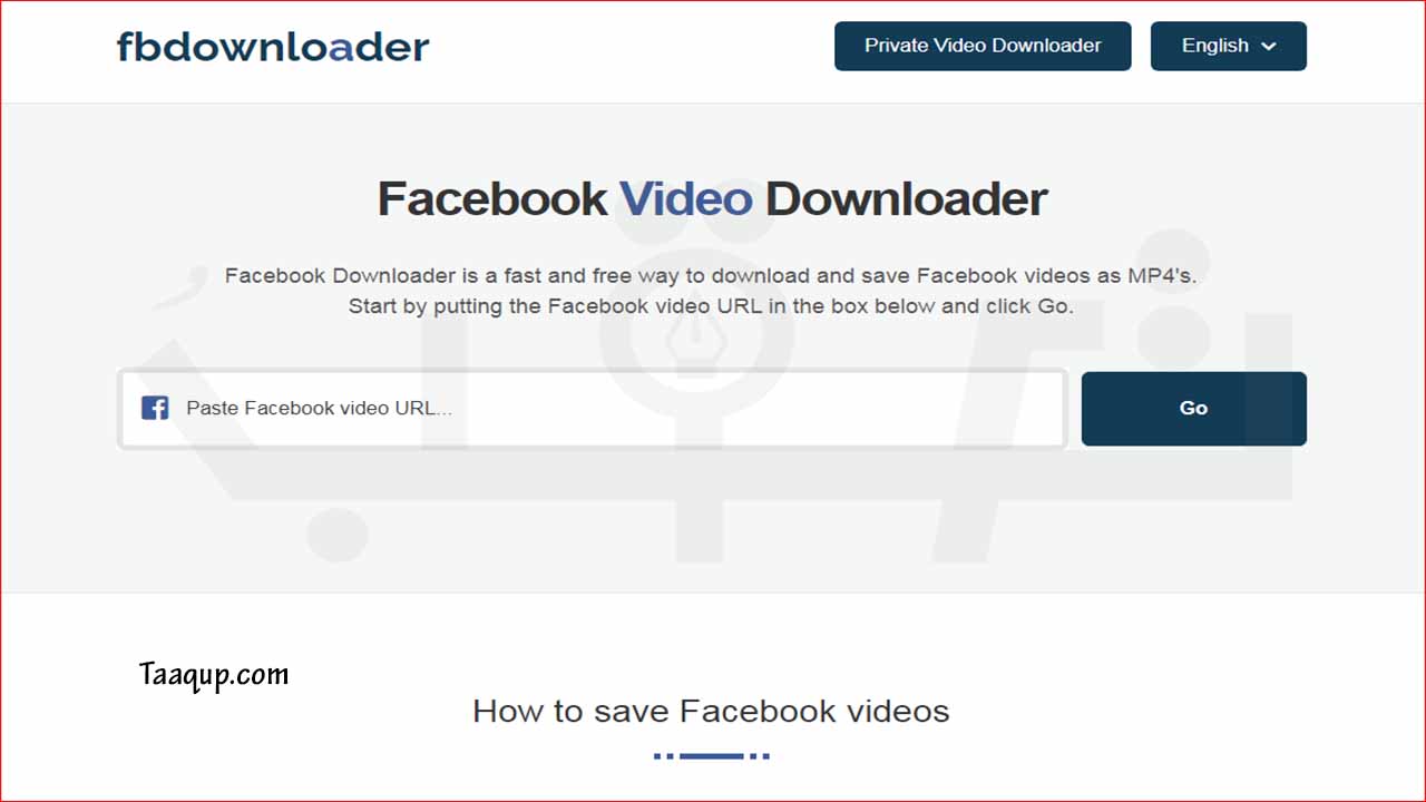 موقع fbdownloader لـ تحميل الفيديوهات من الفيسبوك