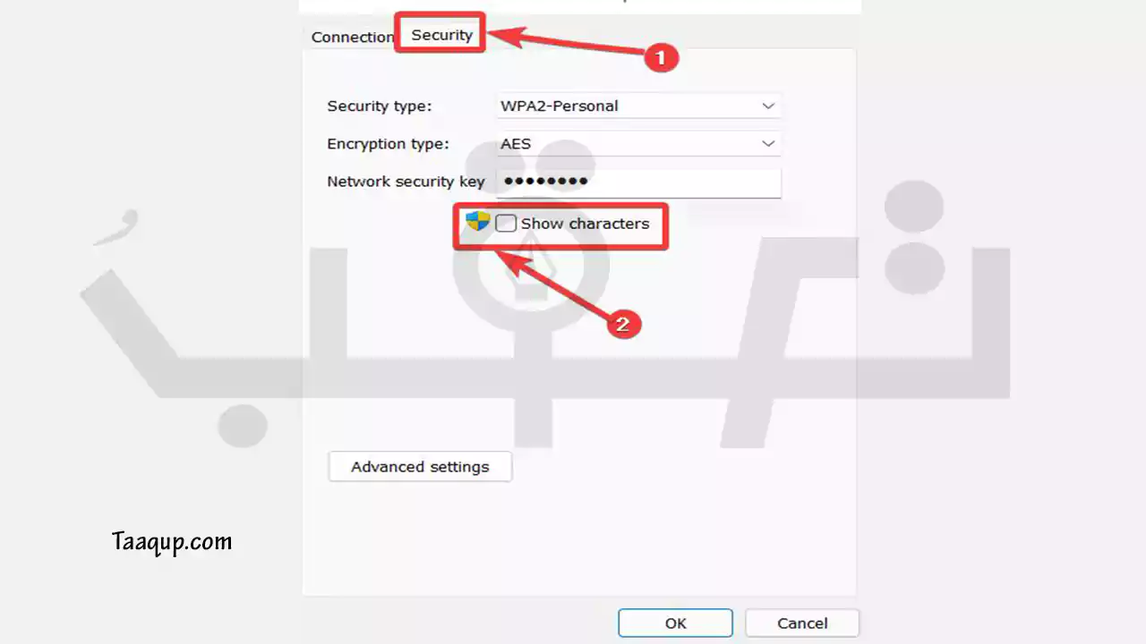 Security wifi - Show Characters password ويندوز 10