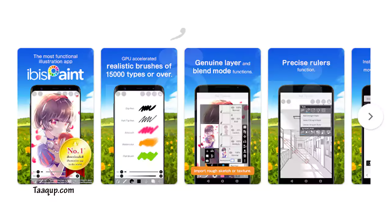 برنامج ibis Paint X واحد من أفضل تطبيقات وبرامج الرسم على الهاتف الجوال