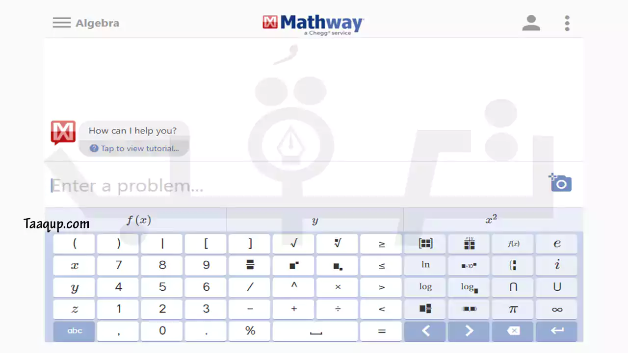 موقع Mathway إضافة إلى مجموعة من أفضل مواقع لحل معادلات الرياضيات بالتصوير والمسائل الحسابية المعقدة بالخطوات اونلاين وبشكل مباشر للجبر والهندسة والاحصاء والتفاضل والتكامل